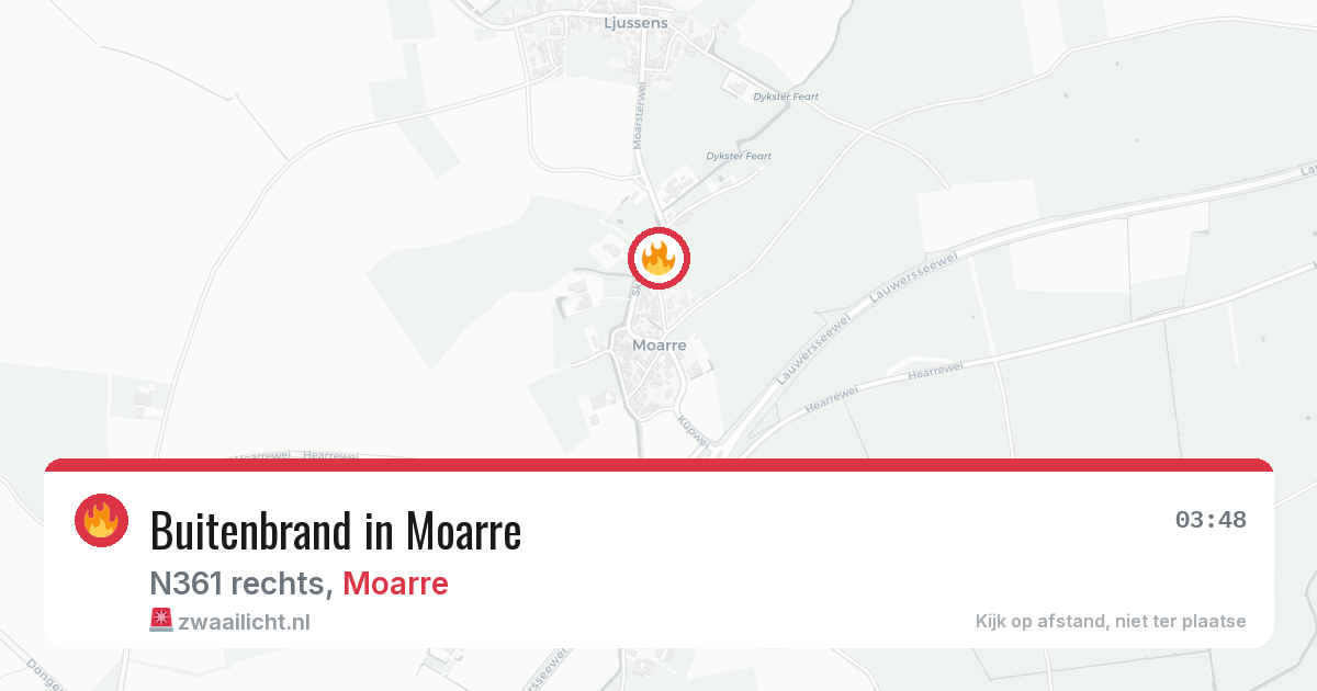 Buitenbrand in Moarre — 12 jul 2026