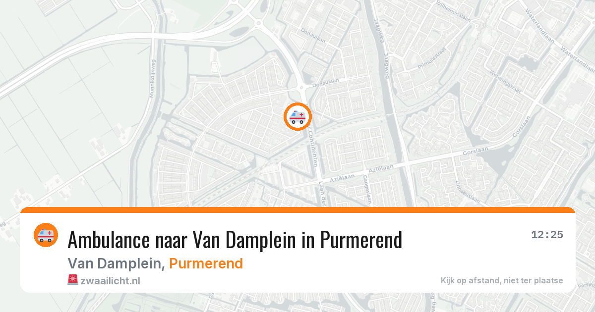 Ambulance naar Van Damplein in Purmerend — 21 apr 2026