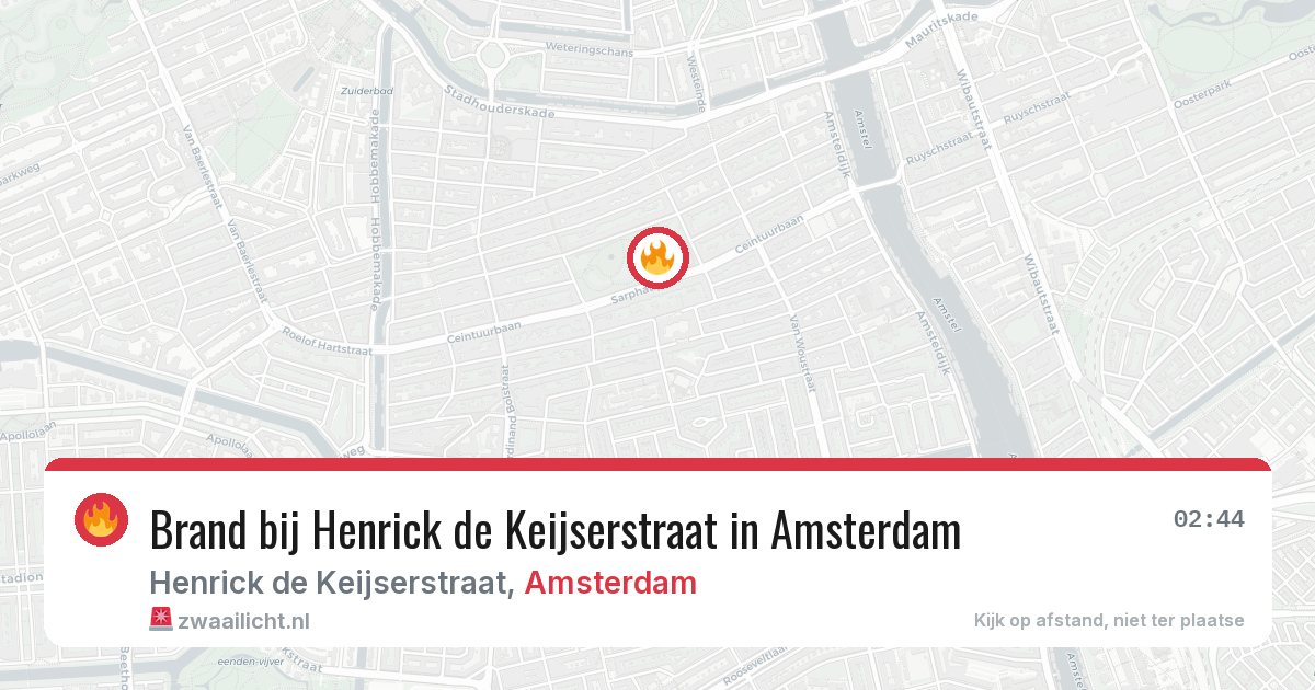 Brand bij Henrick de Keijserstraat in Amsterdam — 4 jun 2026