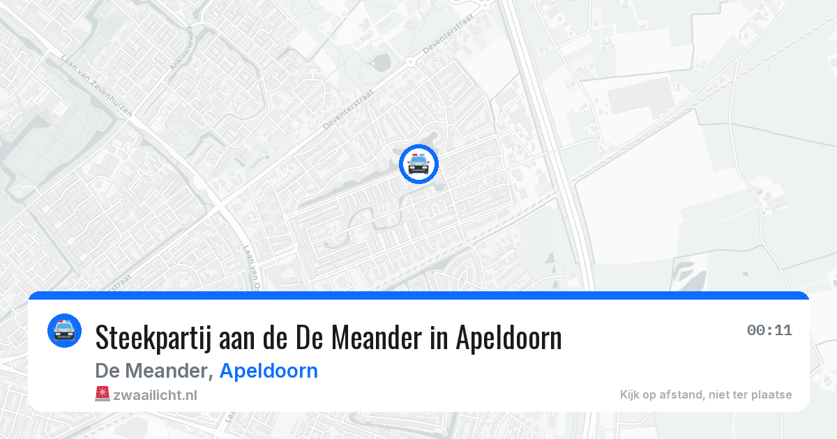 Steekpartij aan de De Meander in Apeldoorn — 30 mei 2026