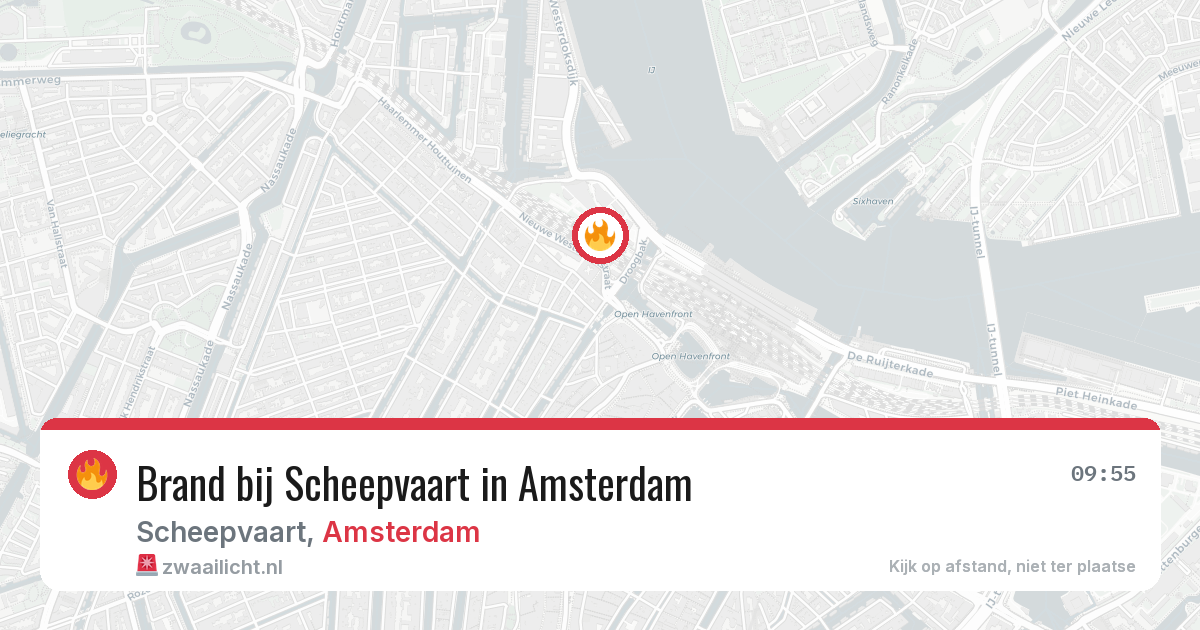 Brand bij Scheepvaart in Amsterdam — 10 apr 2026
