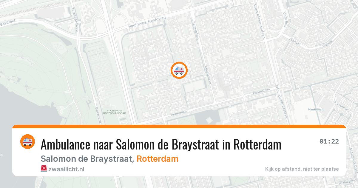 Ambulance naar Salomon de Braystraat in Rotterdam — 24 jun 2026