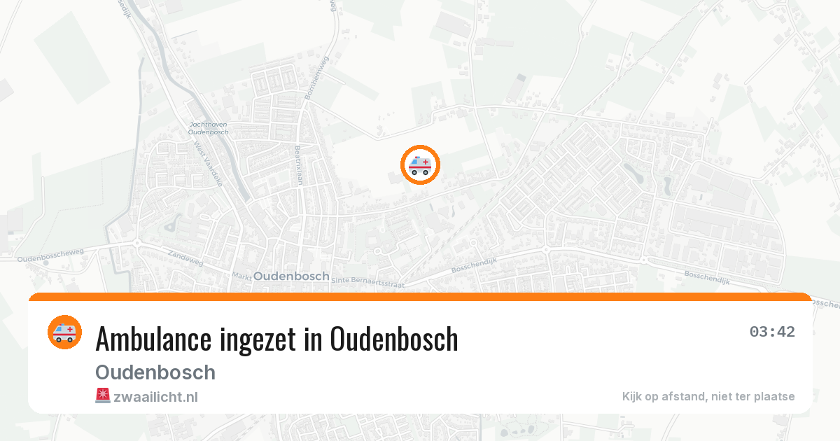 Ambulance ingezet in Oudenbosch — 11 aug 2026