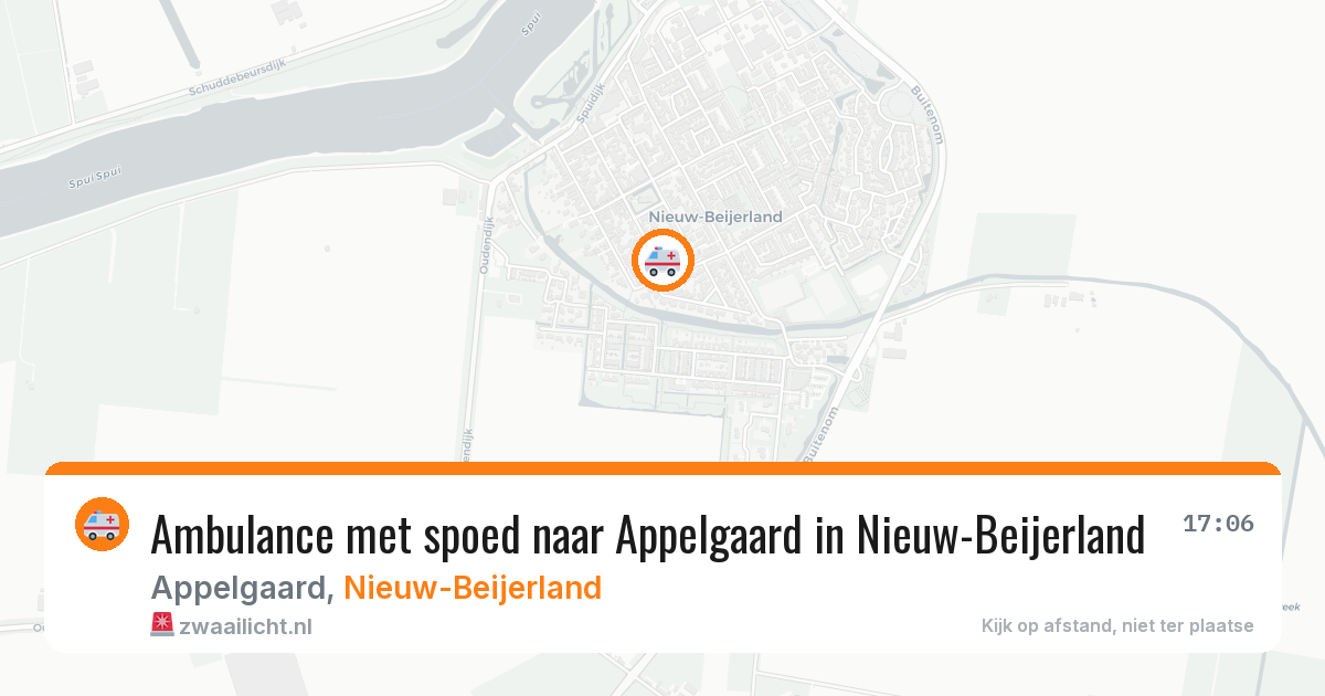 Ambulance met spoed naar Appelgaard in Nieuw-Beijerland — 31 mei 2026