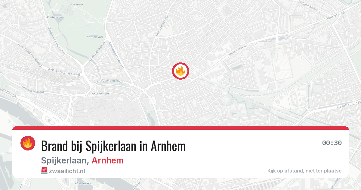 Brand bij Spijkerlaan in Arnhem — 5 mei 2026