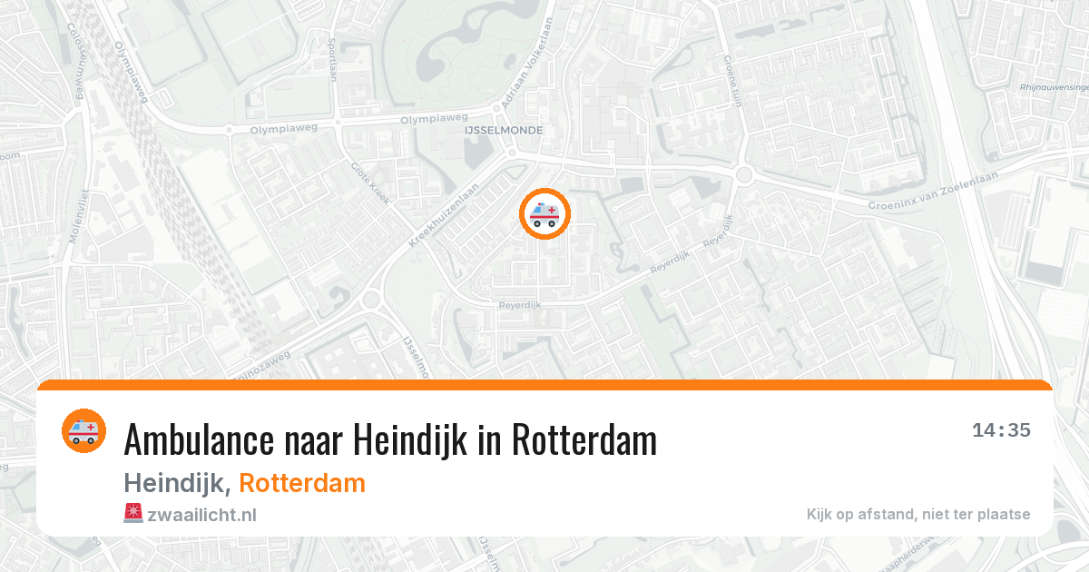 Ambulance naar Heindijk in Rotterdam — 12 aug 2026