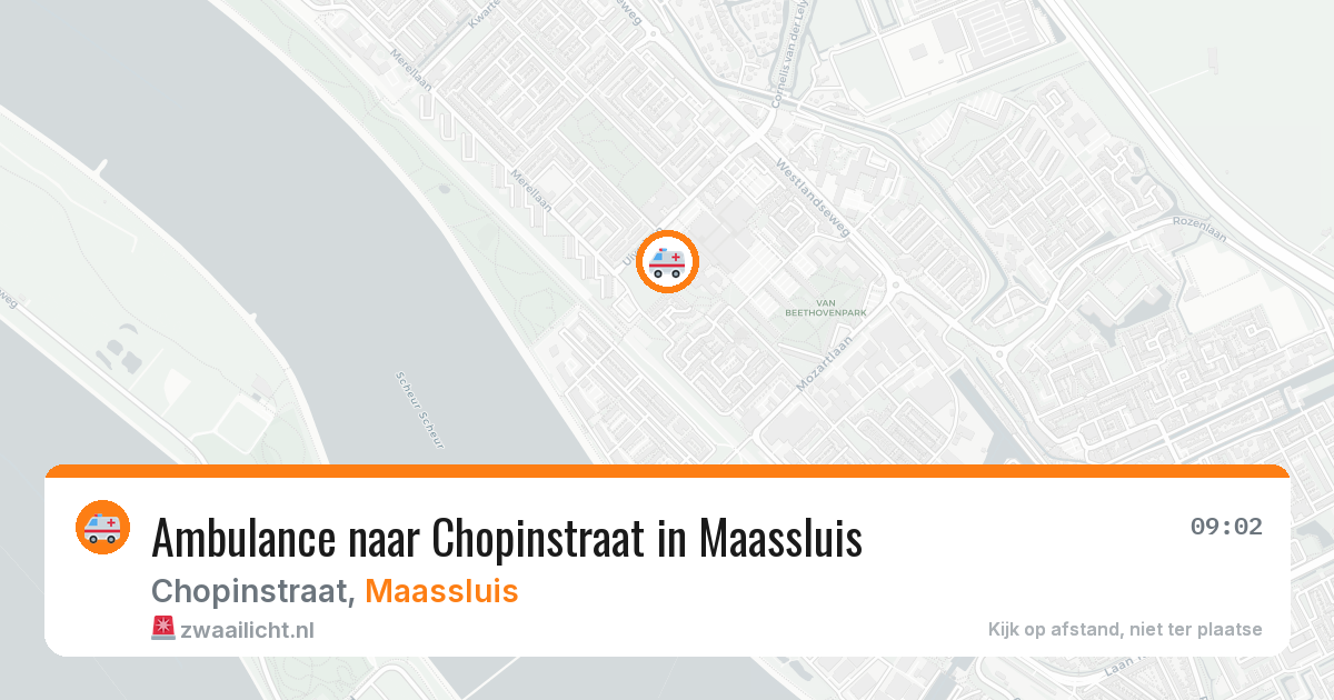 Ambulance naar Chopinstraat in Maassluis — 26 jun 2026