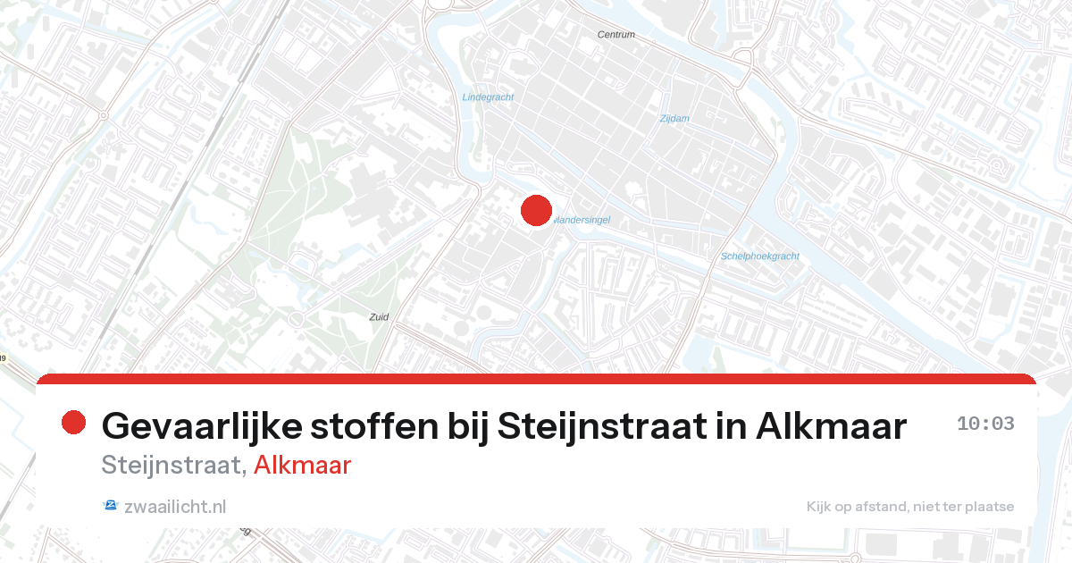 Gevaarlijke stoffen bij Steijnstraat in Alkmaar — 19 feb 2026