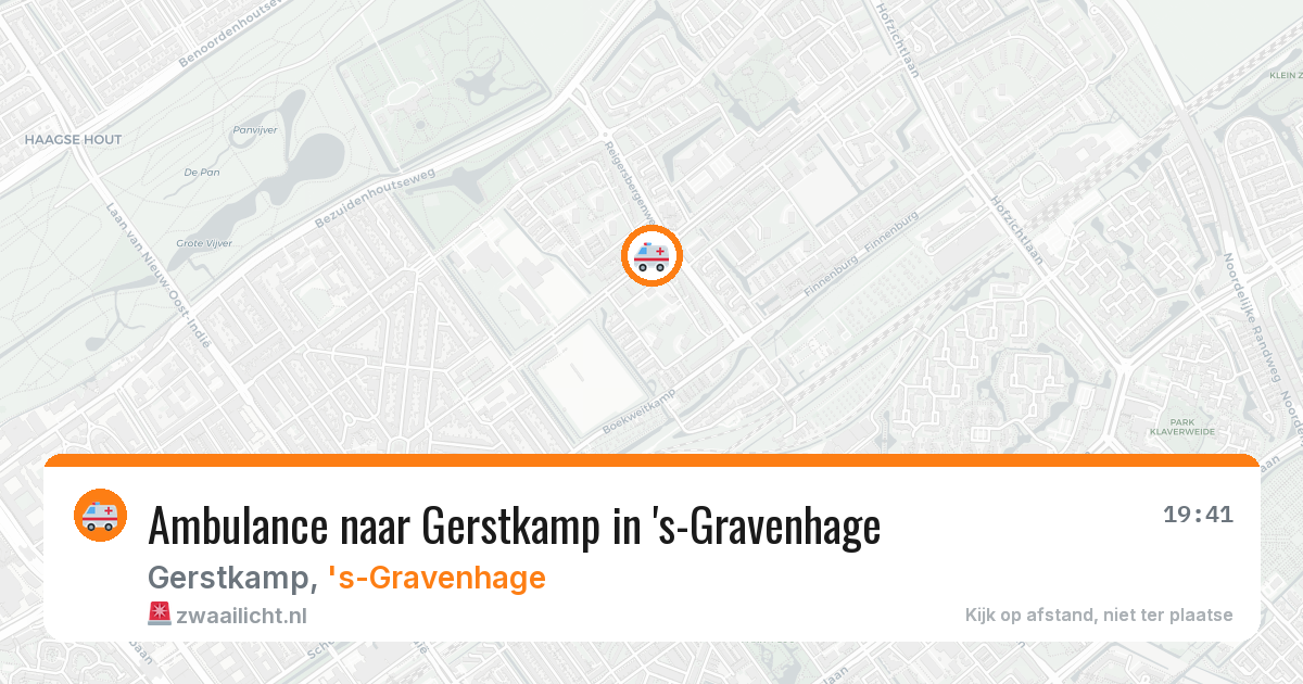 Ambulance naar Gerstkamp in 's-Gravenhage — 9 aug 2026
