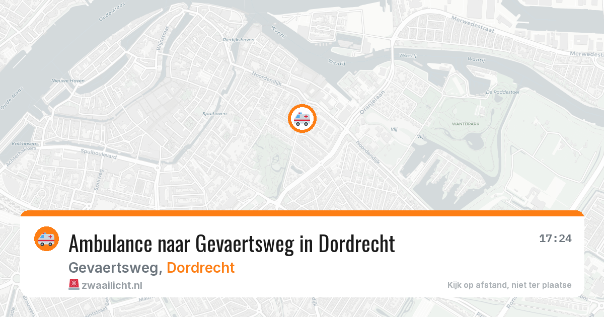 Ambulance naar Gevaertsweg in Dordrecht — 24 mrt 2026
