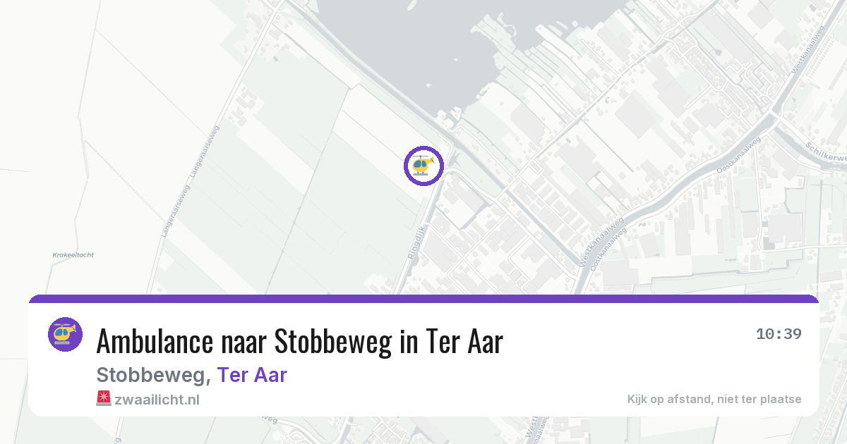 Ambulance naar Stobbeweg in Ter Aar — 11 mrt 2026