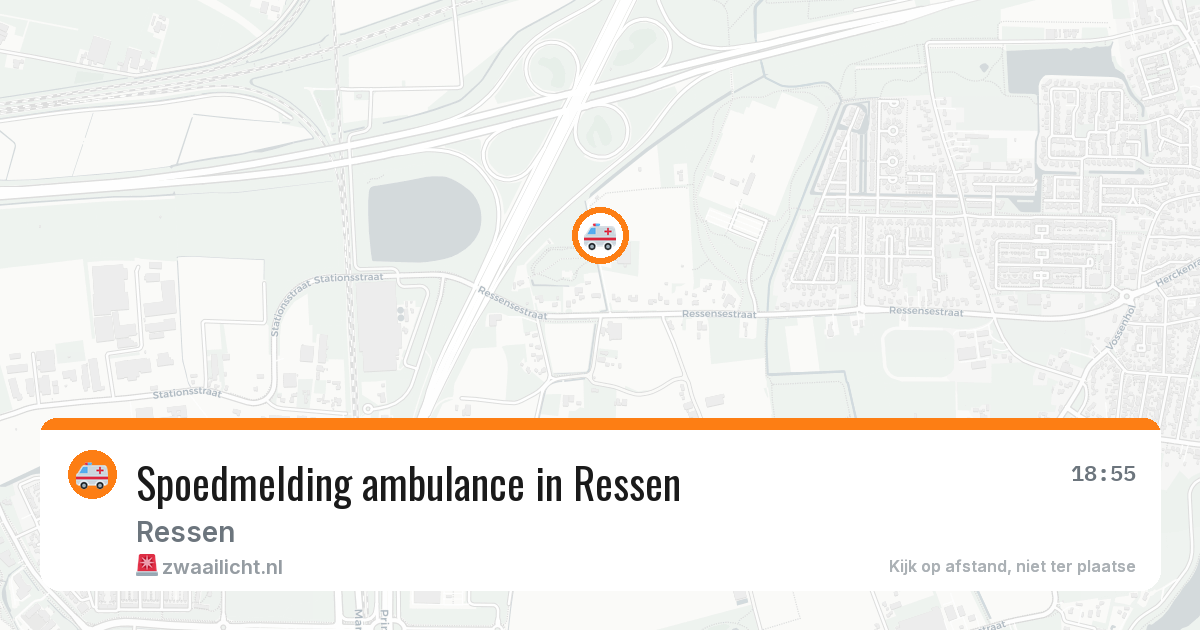 Spoedmelding ambulance in Ressen — 21 jul 2026