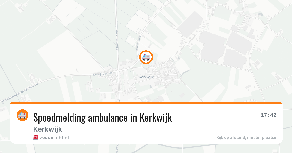 Spoedmelding ambulance in Kerkwijk — 4 feb 2026
