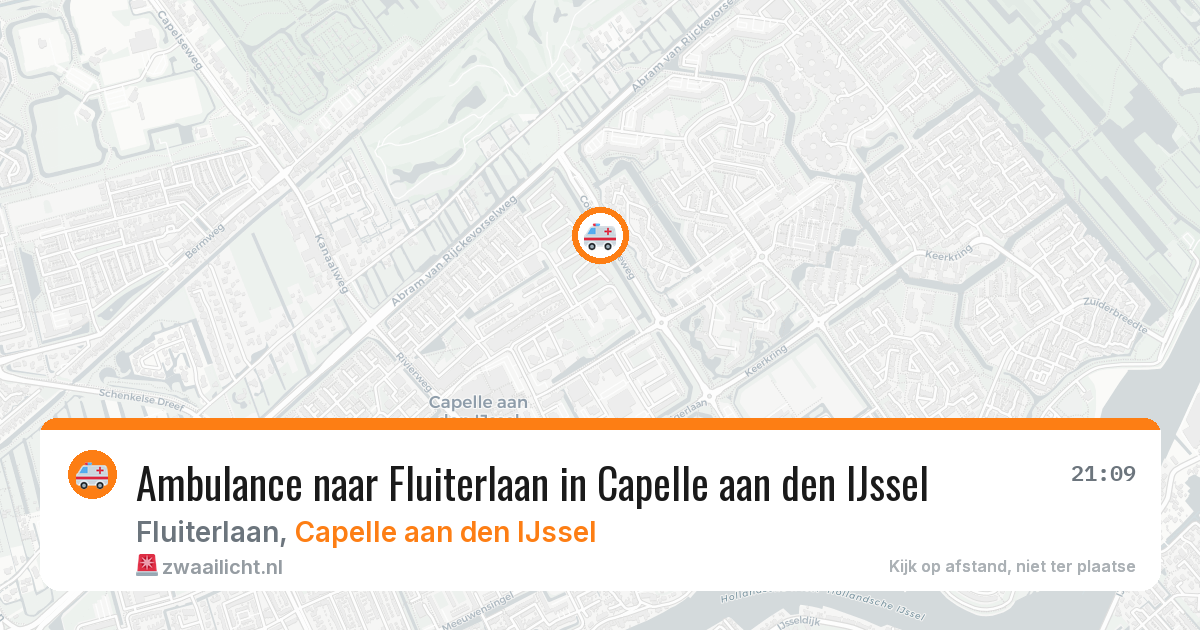 Ambulance naar Fluiterlaan in Capelle aan den IJssel — 1 apr 2026