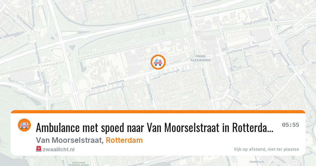 Ambulance met spoed naar Van Moorselstraat in Rotterdam — 29 jan 2026