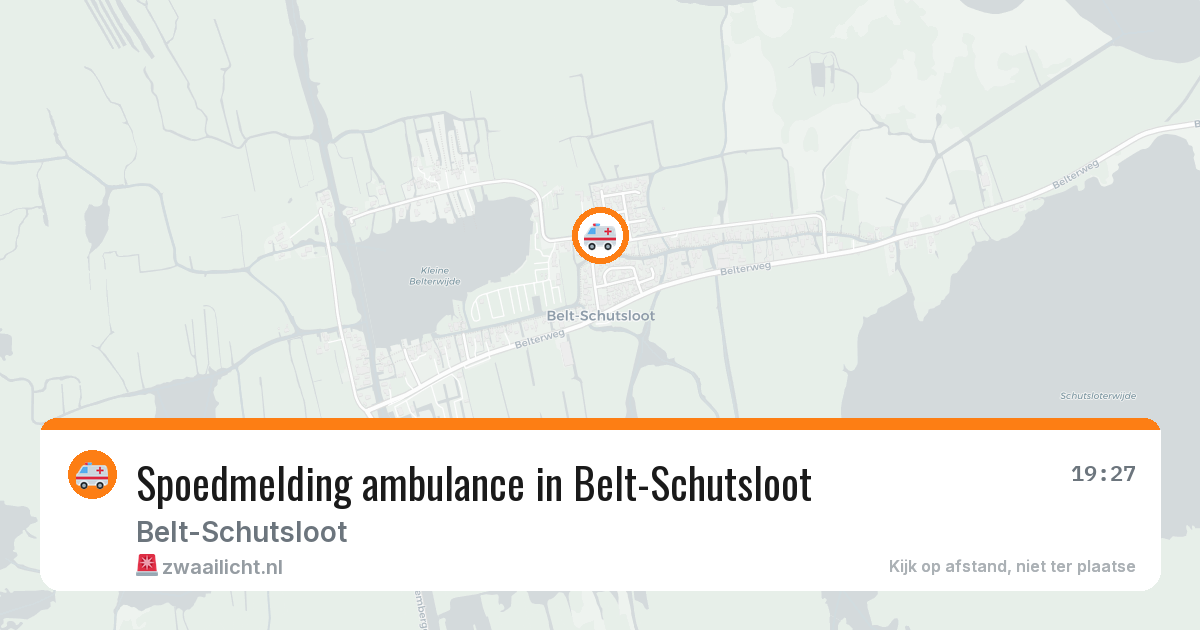 Spoedmelding ambulance in Belt-Schutsloot — 9 apr 2026