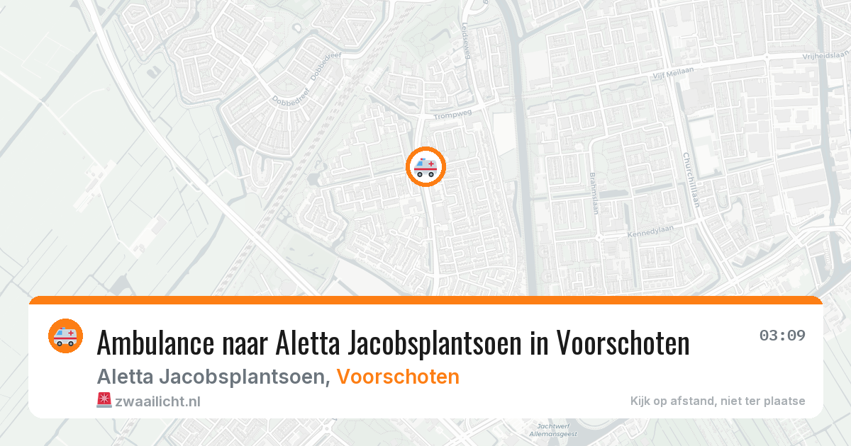 Ambulance naar Aletta Jacobsplantsoen in Voorschoten — 31 jul 2026