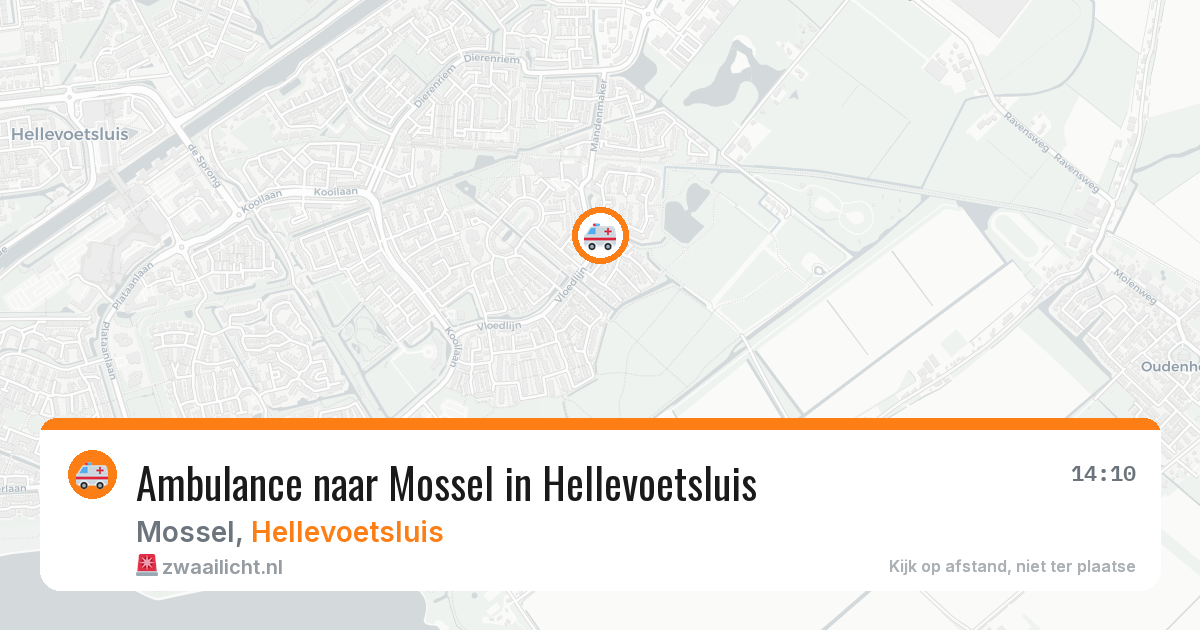 Ambulance naar Mossel in Hellevoetsluis — 16 jul 2026