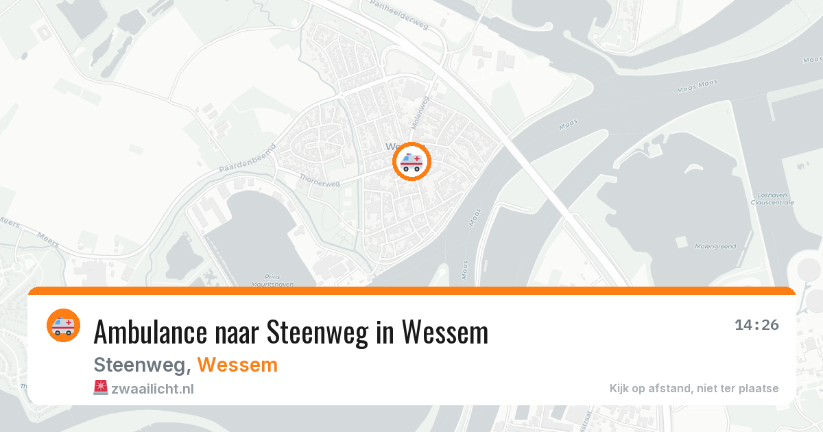 Ambulance naar Steenweg in Wessem — 27 feb 2026