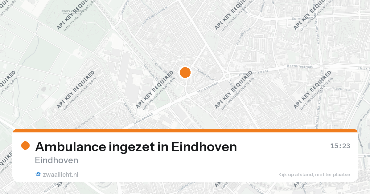 Ambulance ingezet in Eindhoven — 26 aug 2026