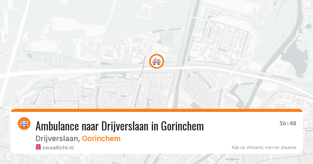 Ambulance naar Drijverslaan in Gorinchem — 27 mrt 2026