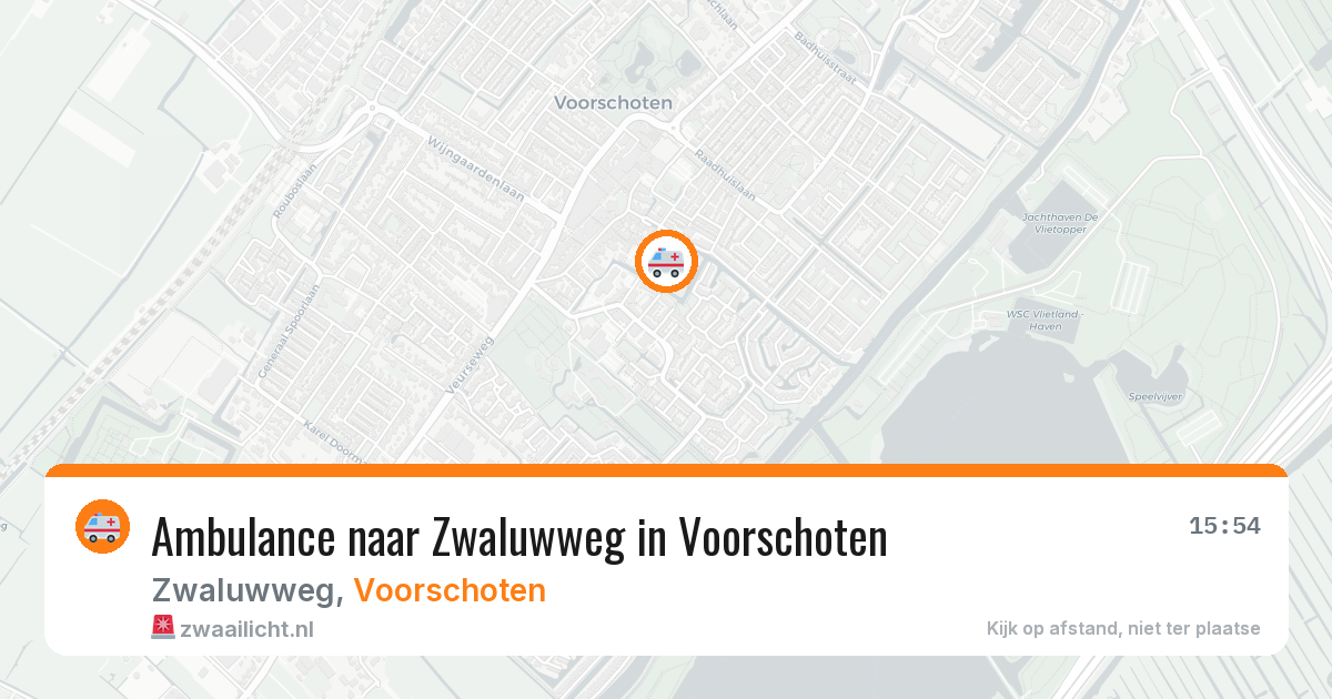Ambulance naar Zwaluwweg in Voorschoten — 31 jul 2026