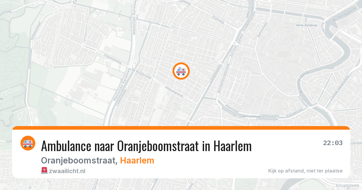 Ambulance naar Oranjeboomstraat in Haarlem — 14 mei 2026