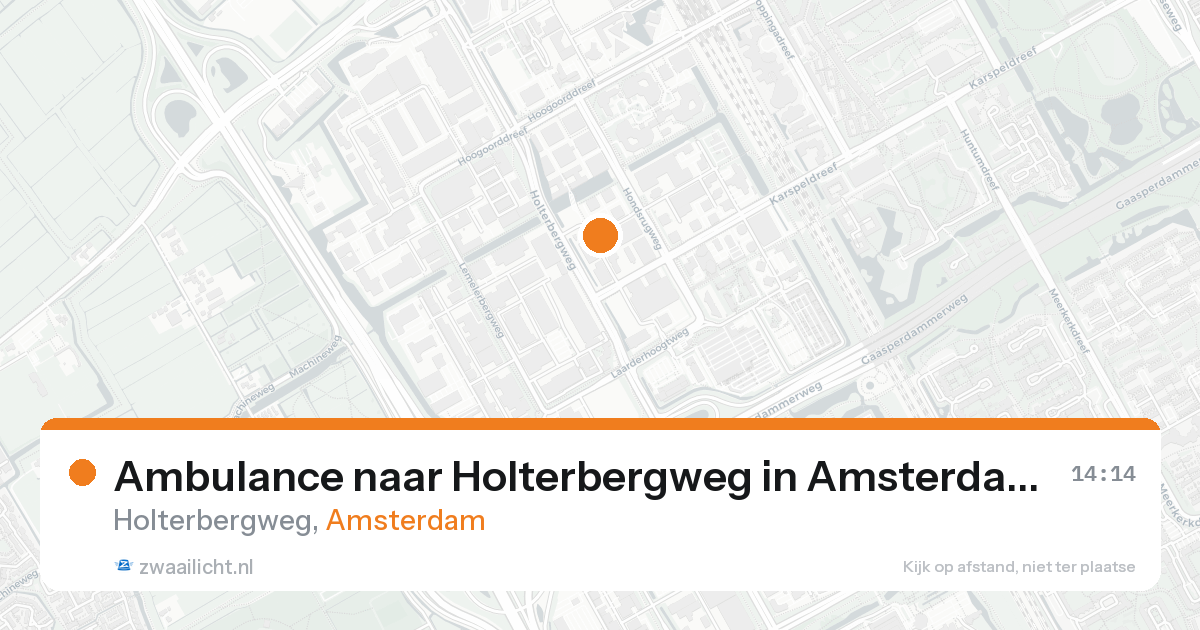 Ambulance naar Holterbergweg in Amsterdam — 31 jan 2026