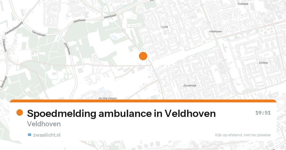 Spoedmelding ambulance in Veldhoven — 27 aug 2026