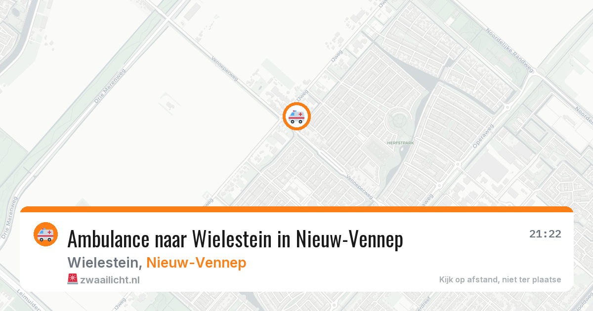 Ambulance naar Wielestein in Nieuw-Vennep — 8 mei 2026
