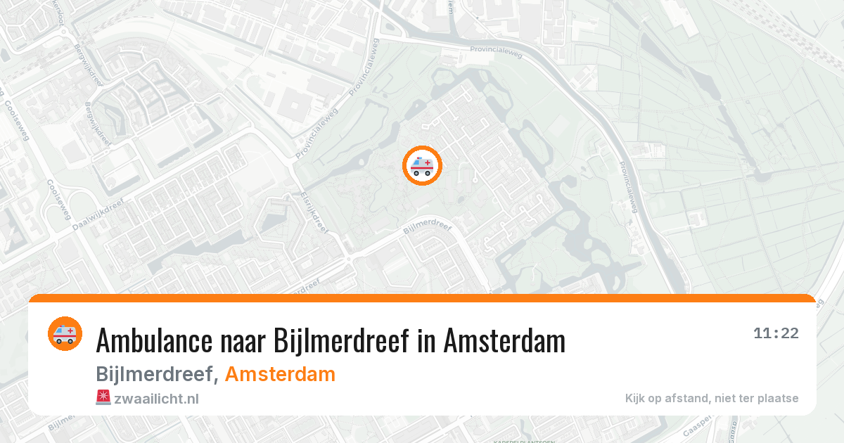 Ambulance naar Bijlmerdreef in Amsterdam — 7 jul 2026