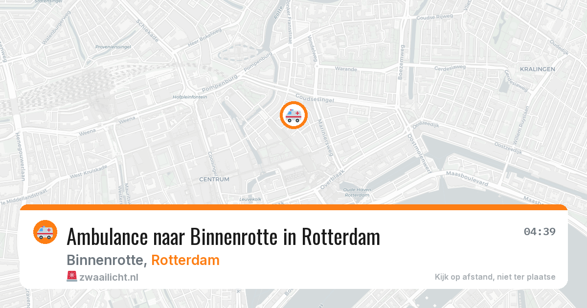 Ambulance naar Binnenrotte in Rotterdam — 15 jun 2026