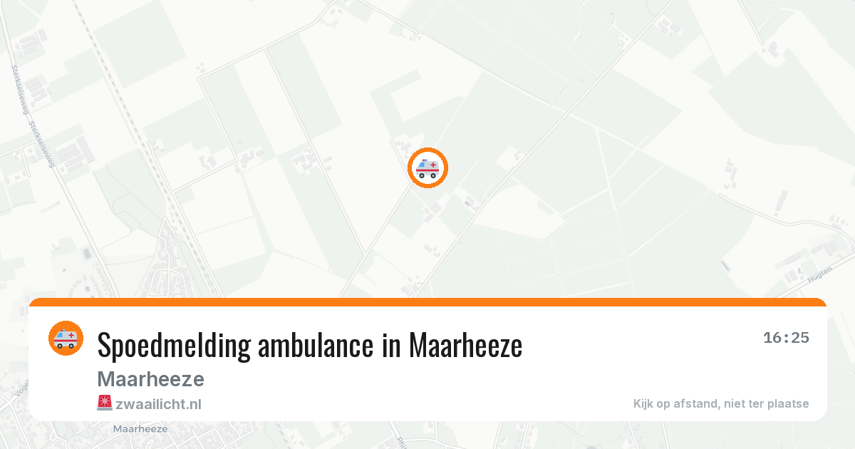 Spoedmelding ambulance in Maarheeze — 12 aug 2026