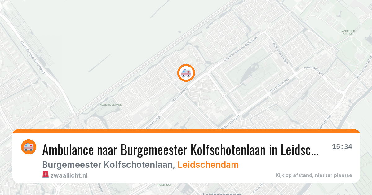 Ambulance naar Burgemeester Kolfschotenlaan in Leidschendam — 11 mrt 2026
