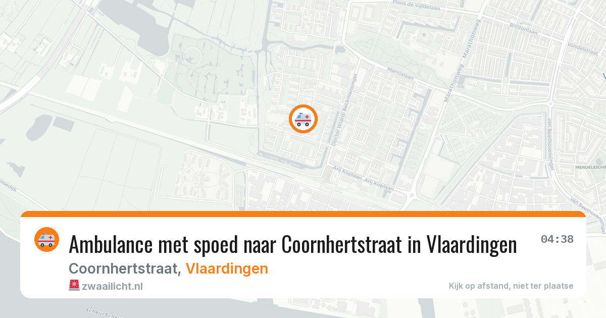 Ambulance met spoed naar Coornhertstraat in Vlaardingen — 12 apr 2026