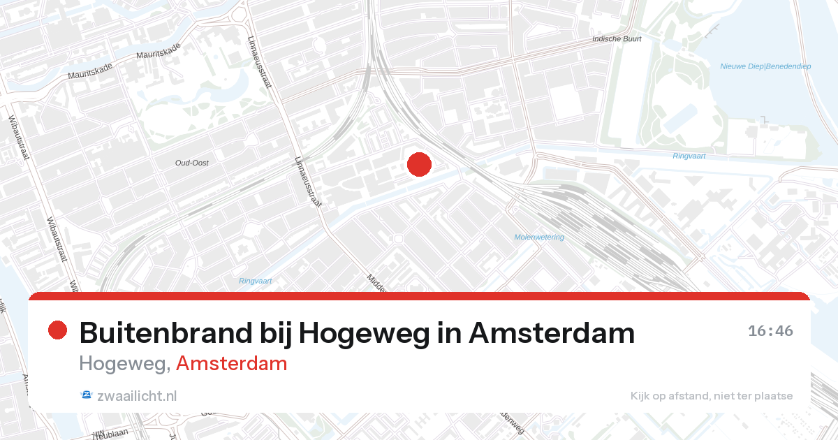 Buitenbrand bij Hogeweg in Amsterdam — 27 aug 2026