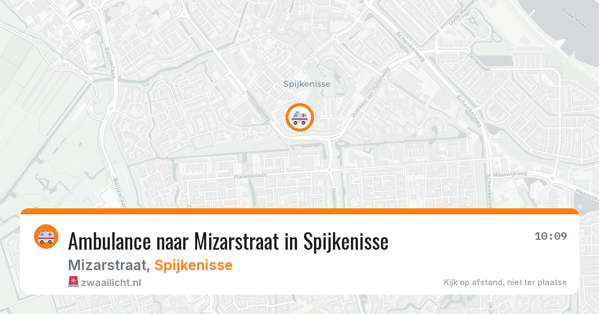 Ambulance naar Mizarstraat in Spijkenisse — 17 mrt 2026