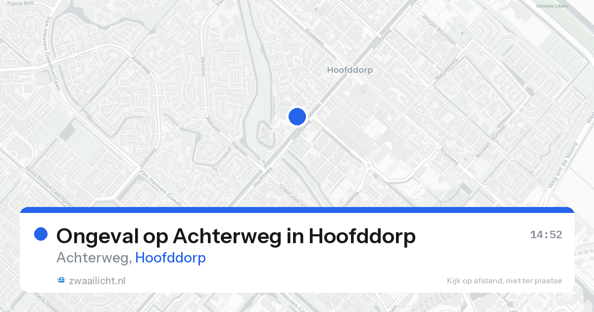 Ongeval op Achterweg in Hoofddorp — 21 aug 2026