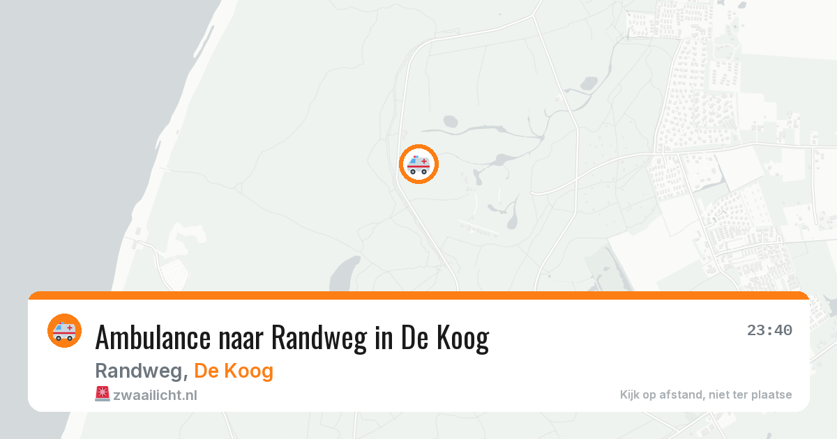 Ambulance naar Randweg in De Koog — 1 jul 2026