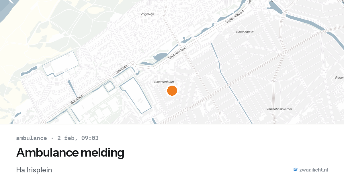 Ambulance melding — 2 feb 2026