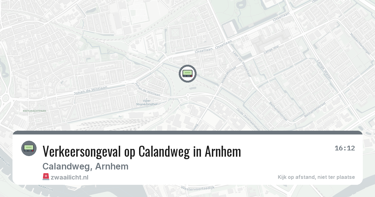 Verkeersongeval op Calandweg in Arnhem — 7 aug 2026