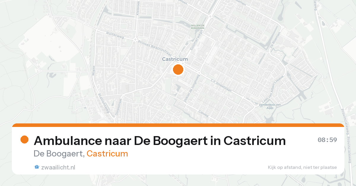 Ambulance naar De Boogaert in Castricum — 4 jun 2026