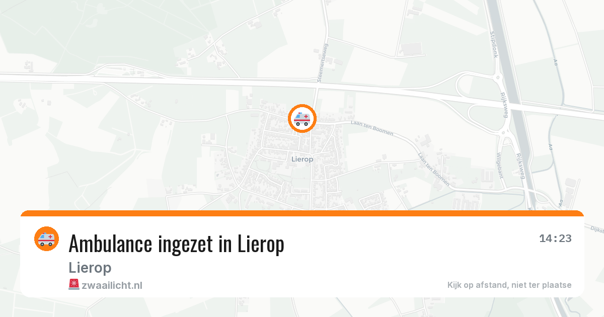 Ambulance ingezet in Lierop — 1 aug 2026