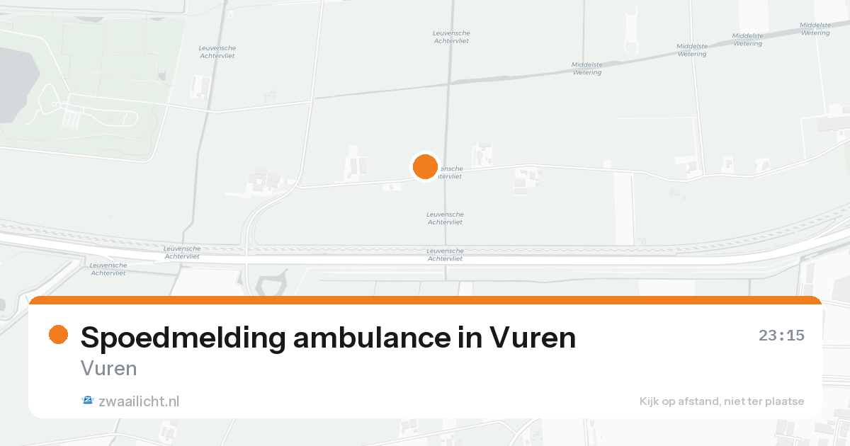 Spoedmelding ambulance in Vuren — 14 aug 2026