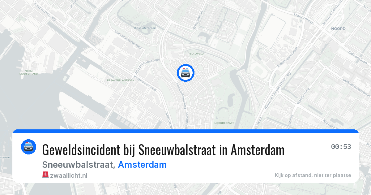 Geweldsincident bij Sneeuwbalstraat in Amsterdam — 29 mei 2026