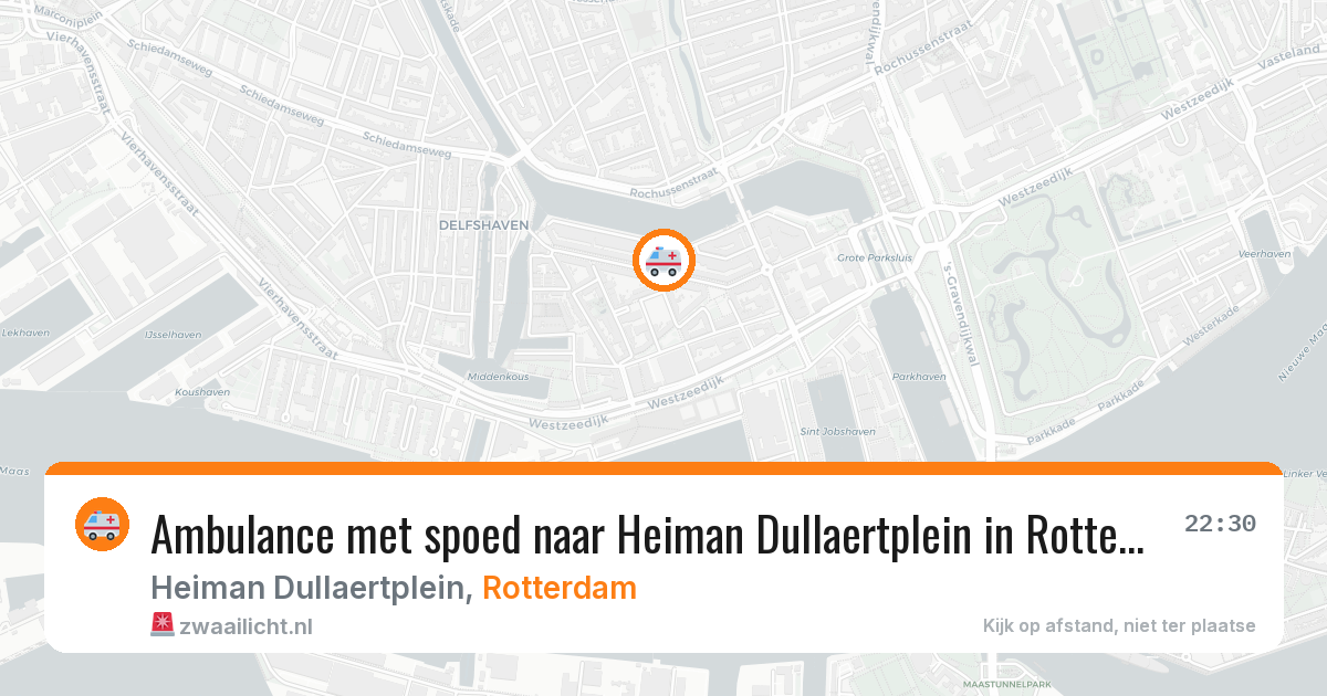 Ambulance met spoed naar Heiman Dullaertplein in Rotterdam — 30 mei 2026