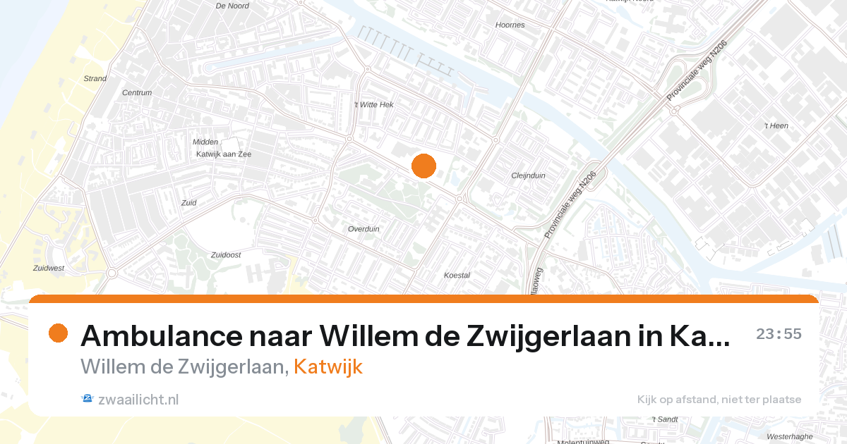 Ambulance naar Willem de Zwijgerlaan in Katwijk — 24 apr 2026