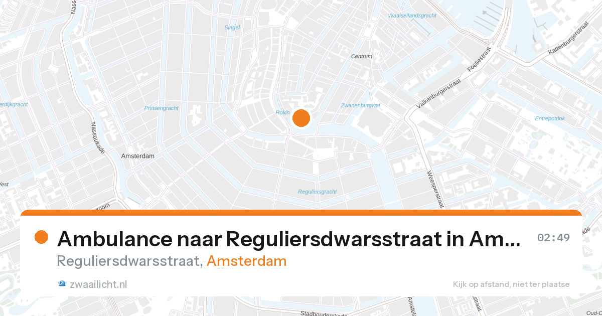 Ambulance naar Reguliersdwarsstraat in Amsterdam — 7 feb 2026