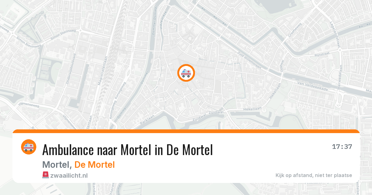 Ambulance naar Mortel in De Mortel — 11 apr 2026
