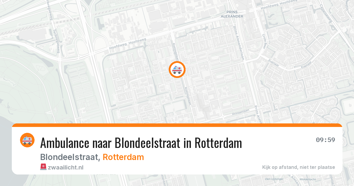 Ambulance naar Blondeelstraat in Rotterdam — 30 jan 2026